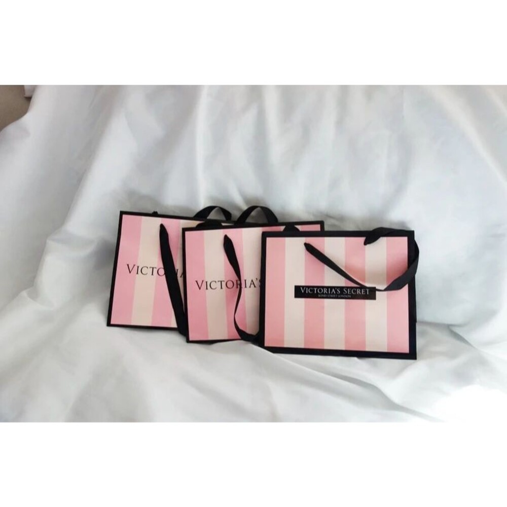 Victoria's Secret 3-Pack Small Shopping bags Classic New